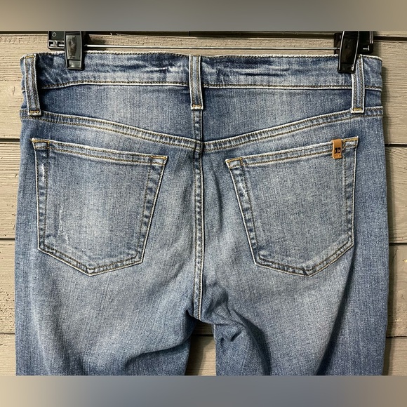 Joe’s Jeans Medium Wash Denim Kency Boyfriend Slim Crop Distressed Jeans Sz 26 - Picture 11 of 16